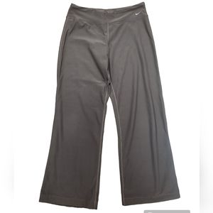 Nike Size M Womens BROWN Athletic FitDry Performance Flare Track Pants 